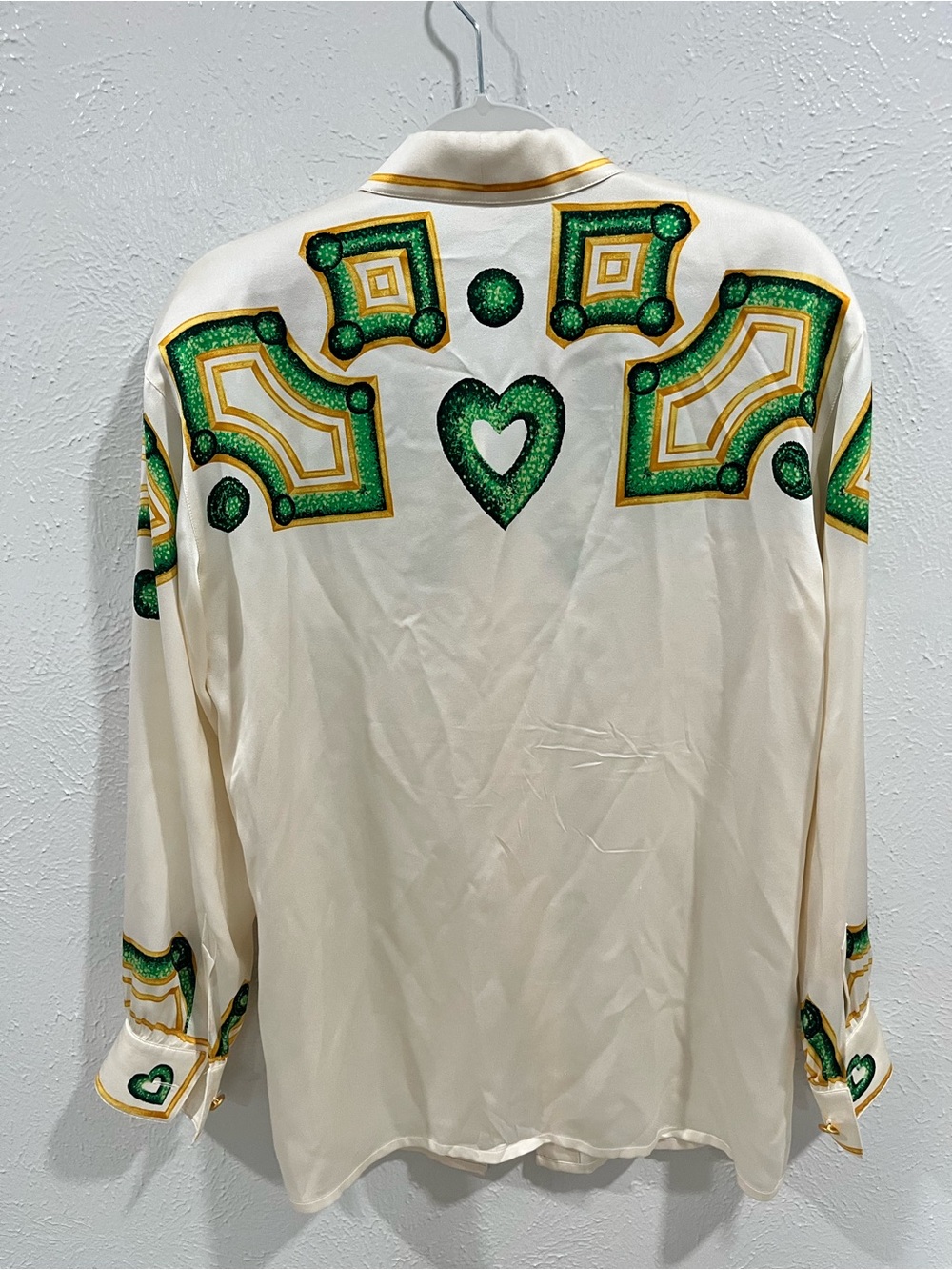 ESCADA 3 Pieces Vintage Silk Printed Blouse size 36-38 EU Absolutely Gorgeous - Picture 2 of 10